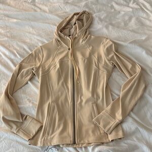 Lululemon define Nulu Women's Tan Hooded Jacket